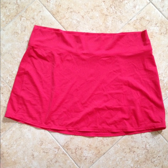 Swim mini for extra coverage- cherry red