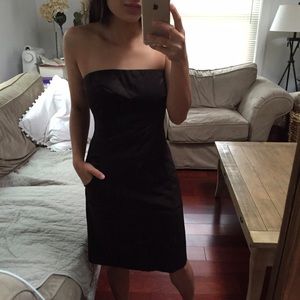 The Limited Brown Strapless Dress Sz 0