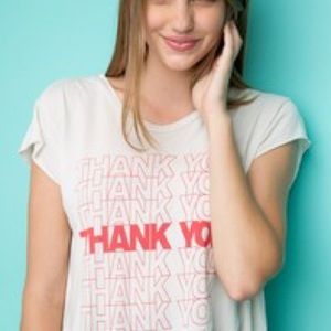 Brandy Melville Thank You Top NWT