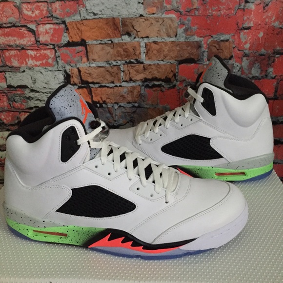 Air Jordan Retro V 5 ProStars Poison Green - Picture 2 of 4