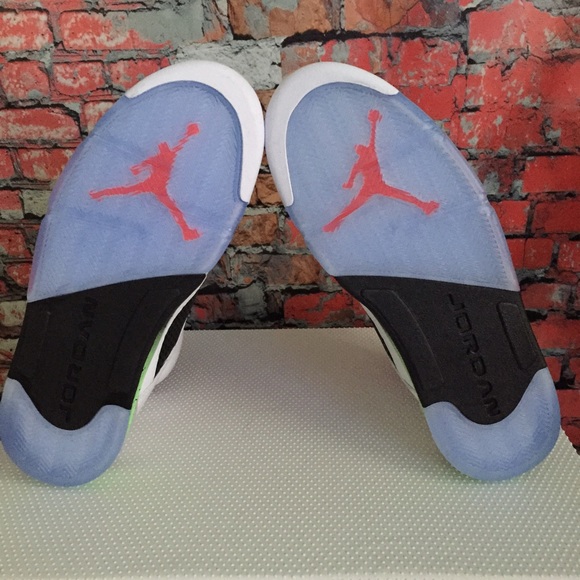 Air Jordan Retro V 5 ProStars Poison Green - Picture 3 of 4