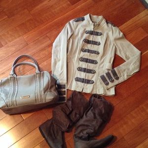 Fitted Ivory & Grey Jacket TRIPP NYC