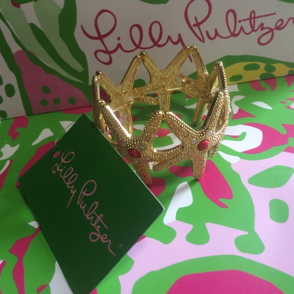 Gold starfish cuff NWT