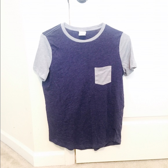 SOLD Blue Pocket Tee