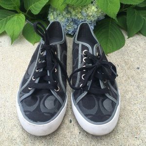 Black and White Coach Sneakers