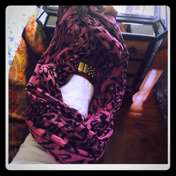 Cheetah print scarf