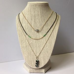 Sterling Silver 3 Tier Necklace