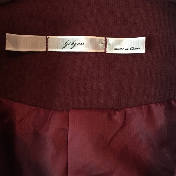 Gibson NWOT Nordstrom Burgundy Blazer - Picture 3 of 4