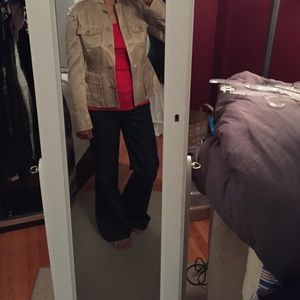 Banana republic gold pinstripe jacket size 4