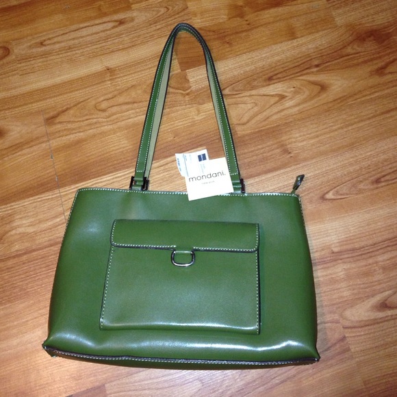 Mondavi celery green tote new with tags