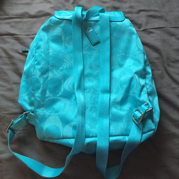 Blue Coach Backpack