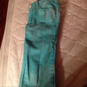 Teal jeggings