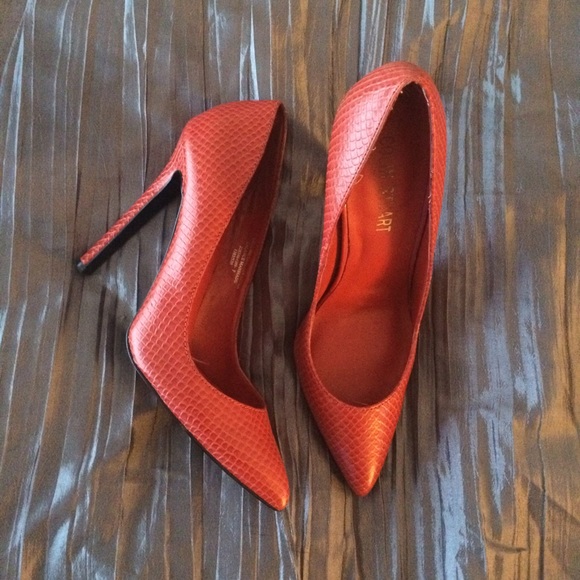 Victoria's Secret Shoes - Victoria's Secret Orange Red High Heel Shoes 7