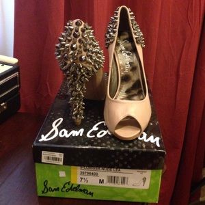 SAM EDELMAN Lorissa pump nude 7.5