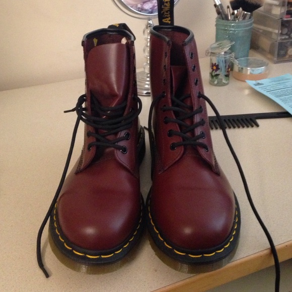 Red doc martens