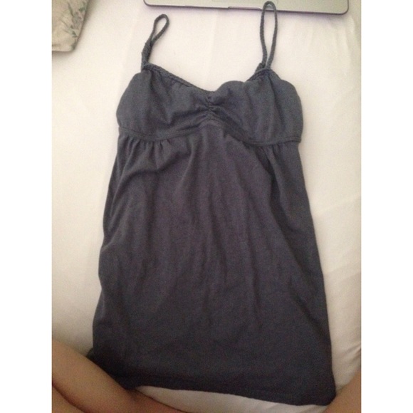 Pacsun gray tanktop with braided straps