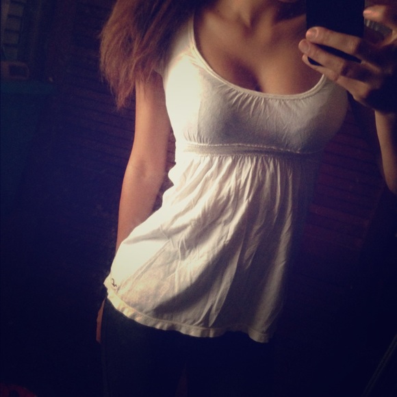 White Hollister Top