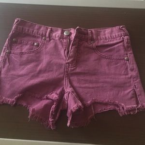 Purple Free Purple Jean Shorts