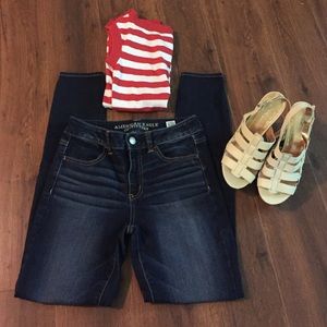 American Eagle High Rise Skinny Jegging Jeans