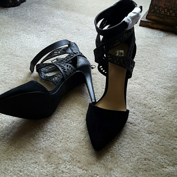 Black double strap JOE shoes...7 1/2