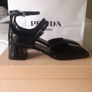 Sold!!!! Prada Donna Vernice square toe pump