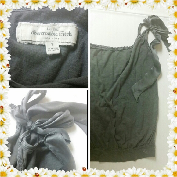 Abercrombie & Fitch one-shoulder, ribbon tied tank