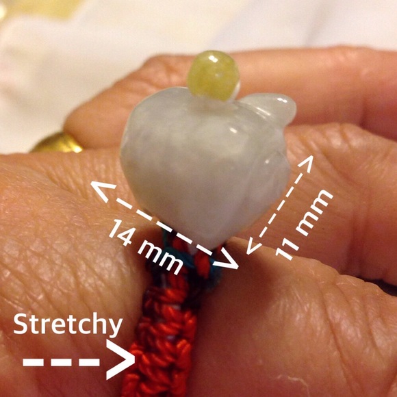 🌹This lucky pig ring is real Jade. 🌹