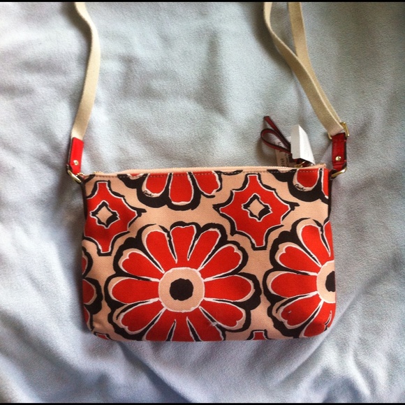 Coach poppy floral scarf bag