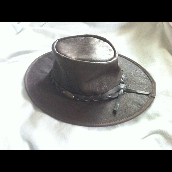 Real kangaroo leather hat