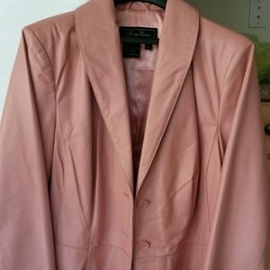 Pink Leather Jacket