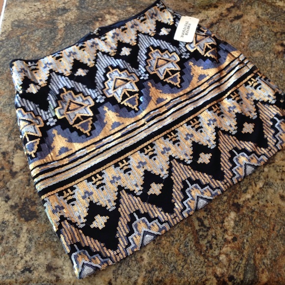 Forever 21 sequin tribal skirt