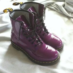 Purple patent dr martens