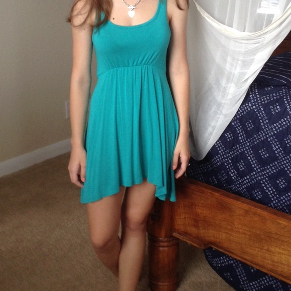 Teal summer dress