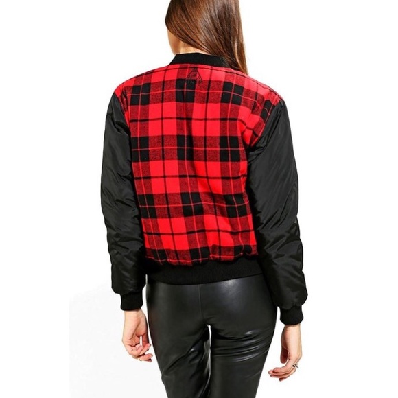 Black UNIF x UO Reversible Bomber - Picture 3 of 3