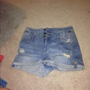 high waisted shorts