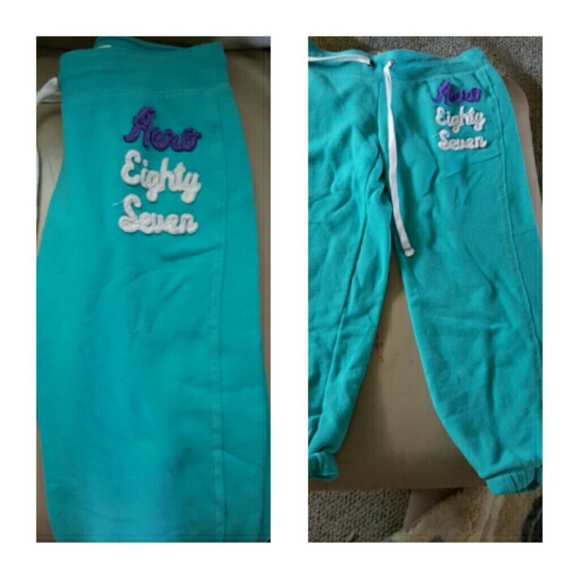 Teal blue!! Aeropostale joggers!
