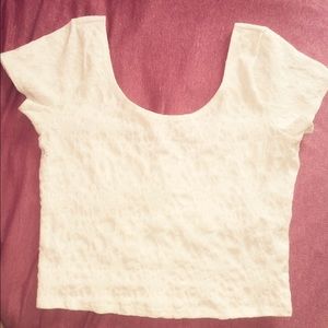 White crop top