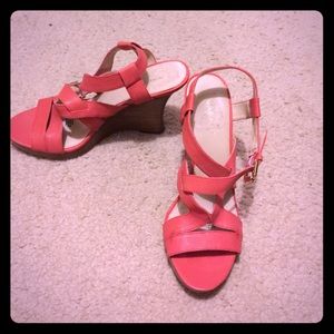 Coral Nine West Wedges