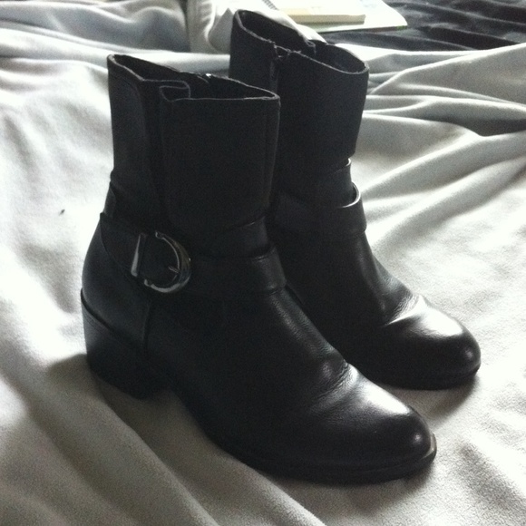 Black ankle boots
