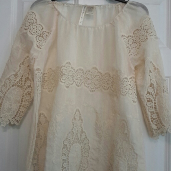 off white blouse never worn