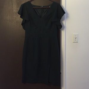 Great holiday dress - beautiful deep green