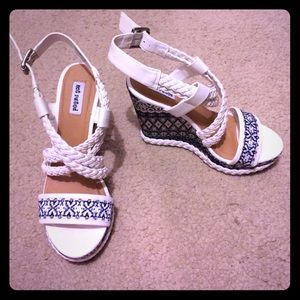 White and Aztec Wedges by Not Rated