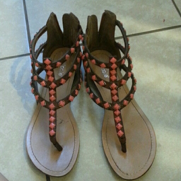 Brown/tan w. Pink