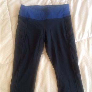 Navy Lululemon crops