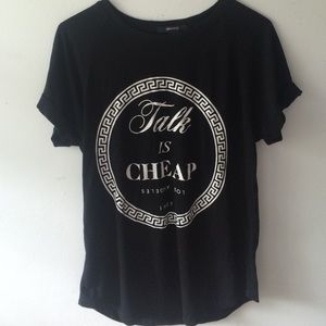 Forever 21 Talk Is Cheap LA short sleeve tee