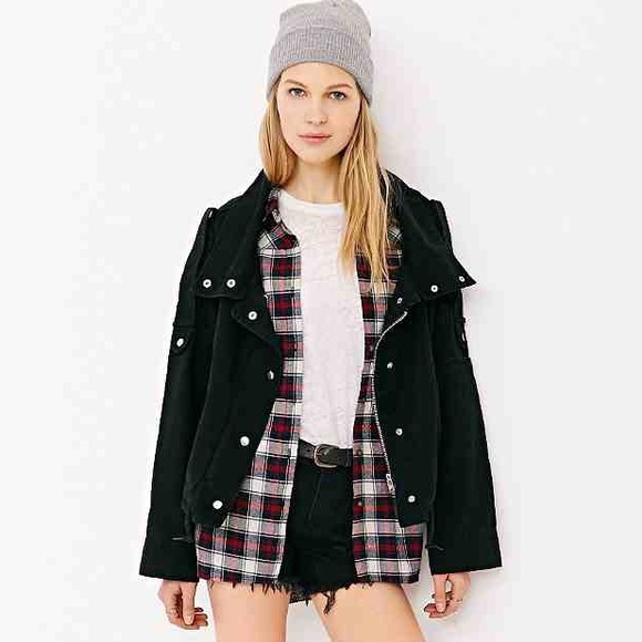 UNIF Cropped Flight Jacket XS