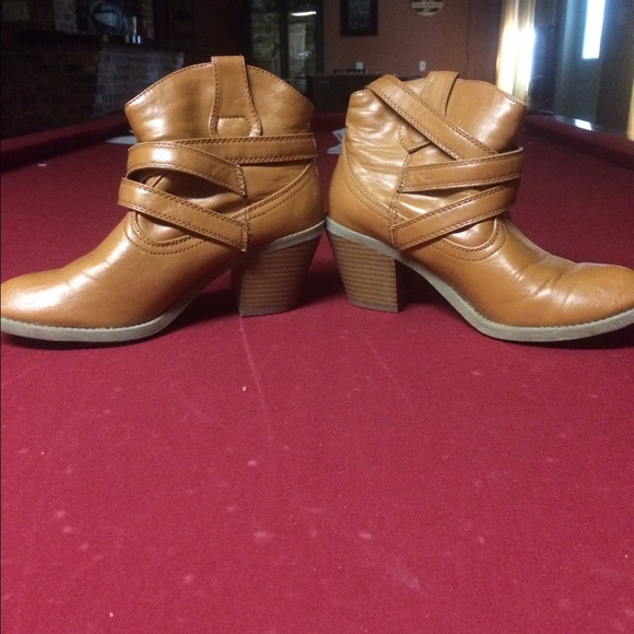 Tan booties