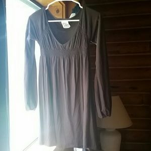 Zara dress, brown long-sleeved