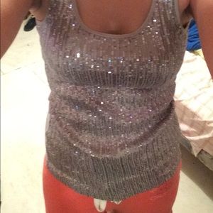 Sequin tank top !