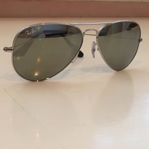 Ray-Ban silver aviator sunglasses